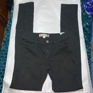 ROXY SKINNY BLACK COTTON STRETCH JEANS 1